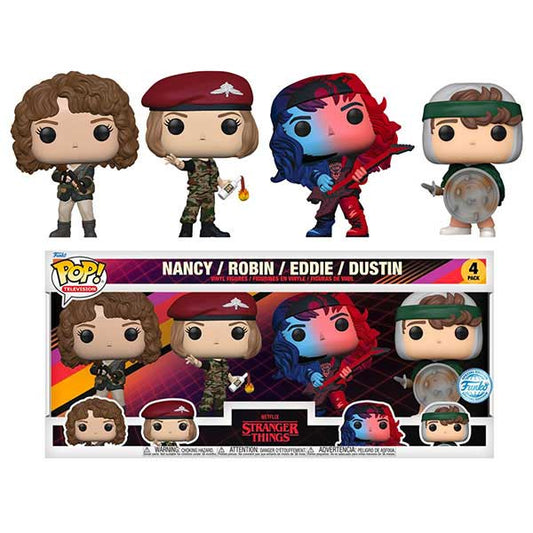 Stranger Things - Nancy, Robin, Eddie & Dustin Pop! Vinyl Figure - Set of 4