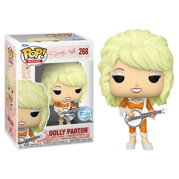 Dolly Parton - Dolly Parton with Guitar Diamond Glitter Pop! Vinyl Figure