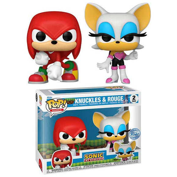 Sonic the Hedgehog - Knuckles & Rouge Pop! Vinyl Figures - Set of 2
