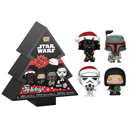 Star Wars - Holiday Tree Box Pocket Pop! Vinyl Figures - Set of 4