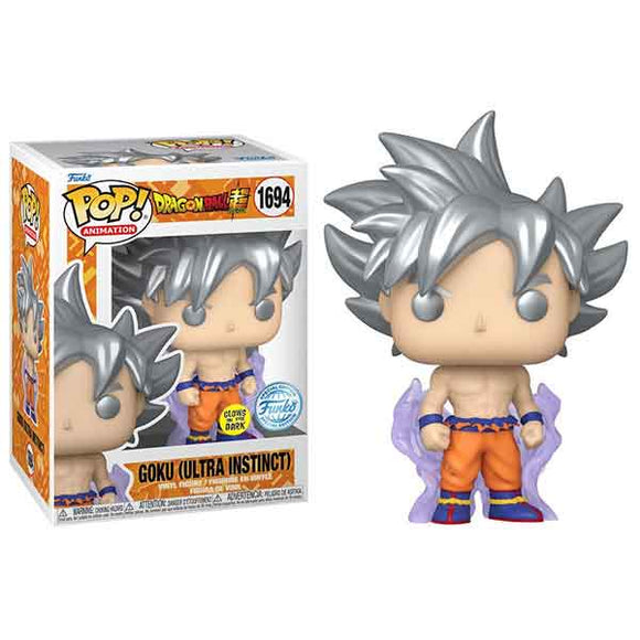 Dragonball Super - Goku (Ultra Instinct) Glow Pop! Vinyl Figure