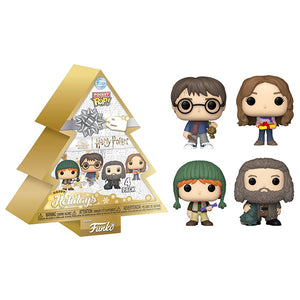 Harry Potter - Tree Holiday Pocket Pop! Vinyl Figures - Set of 4