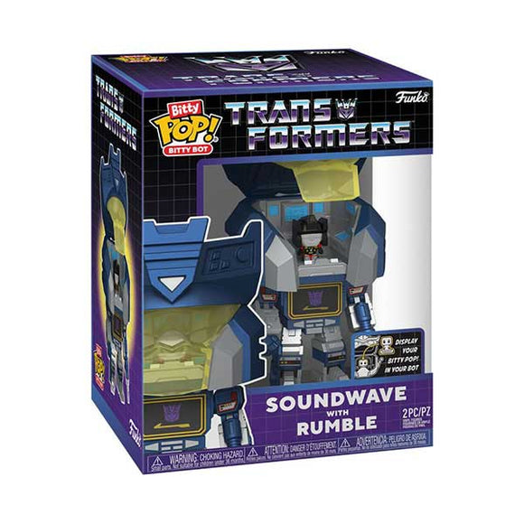 Transformers - Soundwave with Rumble Bitty Pop! Bot Vinyl Figure Set