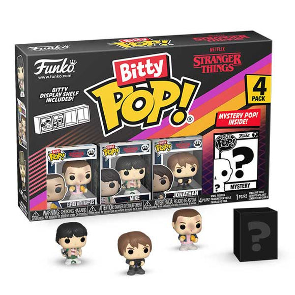 Stranger Things - Eleven Eggos, Mike, Jonathan Bitty Pop! Vinyl Figures - Set of 4
