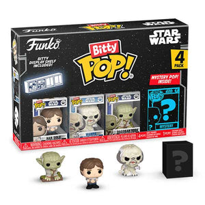 Star Wars - Han Solo, Wampa, Dagobah Yoda Bitty Pop! Vinyl Figures - Set of 4