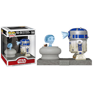 Star Wars - R2D2 with Leia Hologram Pop! Deluxe Vinyl Figure