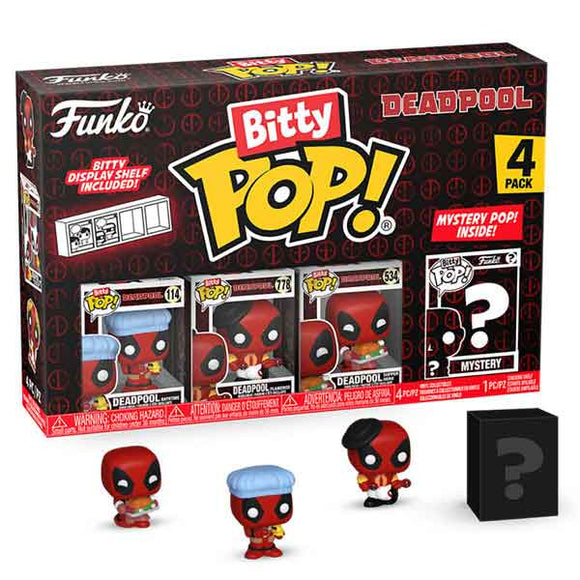 Deadpool - Bathtime Bitty Pop! Vinyl Figures - Set of 4