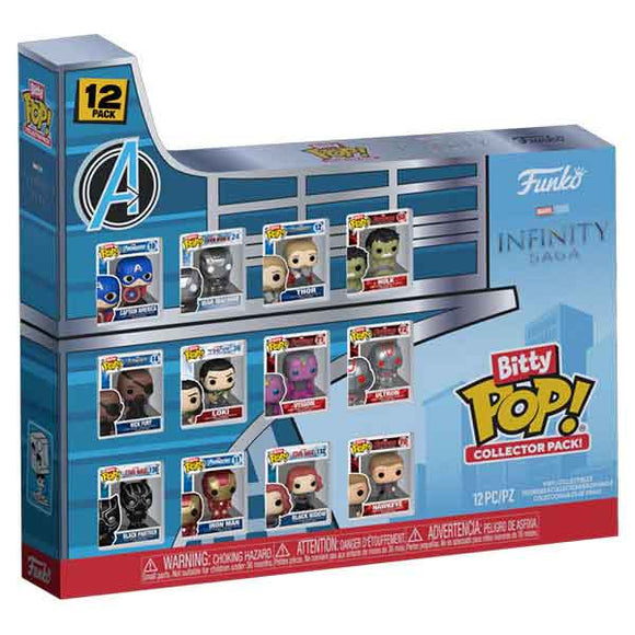 Marvel Comics - Avengers Tower Bitty Pop! Vinyl Figures - Set of 12