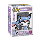 Hello Kitty - Kuromi as Baku Flocked Pop! Vinyl Figure