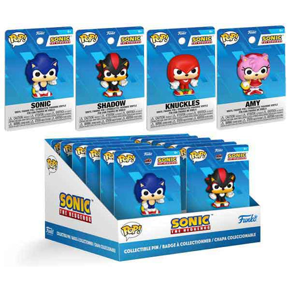 Sonic the Hedgehog Pop! PVC Pin Assortment - Set of 12