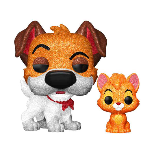 Oliver and Company (1988) - Dodger with Oliver Diamond Glitter Pop! Vinyl Figure