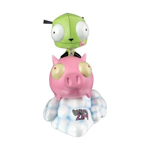 Invader Zim - GIR on Pig Statue