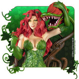 DC Comics - Poison Ivy on Vine Throne with Killer Flower Statue