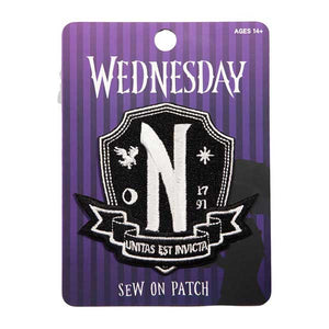 Wednesday - Nevermore School Logo (Sew On) Patch