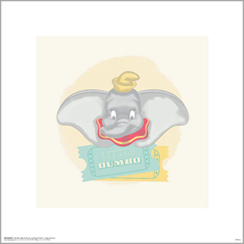 Dumbo Classic - Little Dumbo 40 x 40cm Art Print