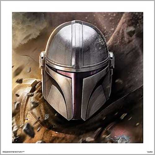 Star Wars: The Mandalorian - Helmet 60 x 60cm Art Print