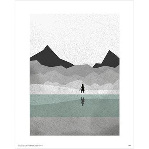 Frozen II - Mountains Silhouette 40 x 50cm Art Print