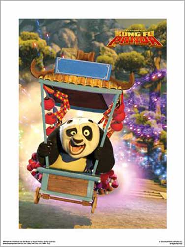 Kung Fu Panda - Fireworks 30 x 40cm Art Print
