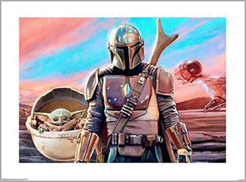 Star Wars: The Mandalorian - Planetscape 60 x 80cm Art Print