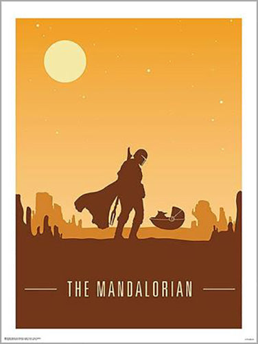 Star Wars: The Mandalorian - Minimalist 60 x 80cm Art Print
