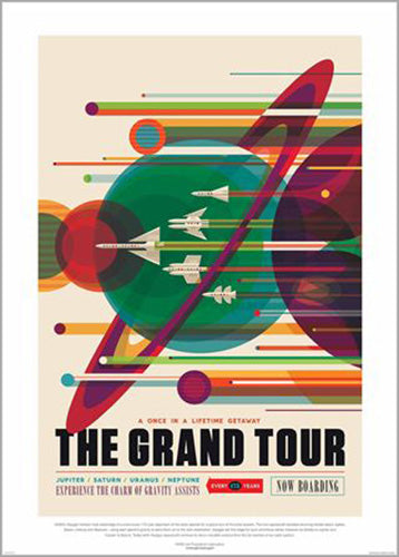 NASA - Grand Tour 50 x 70cm Art Print
