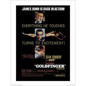 James Bond - Goldfinger 60 x 80cm Art Print