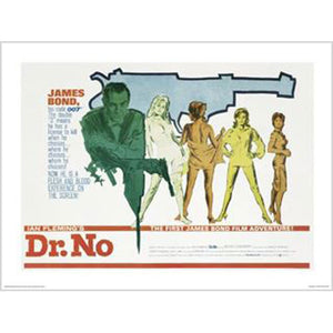 James Bond - Dr No: White 60 x 80cm Art Print