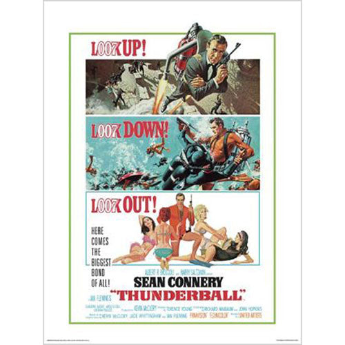 James Bond - Thunderball 60 x 80cm Art Print