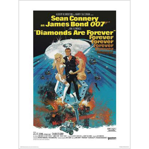 James Bond - Diamonds Are Forever 60 x 80cm Art Print