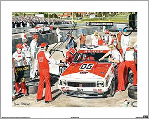 Holden - Bathurst Pitstop 40 x 50cm Art Print