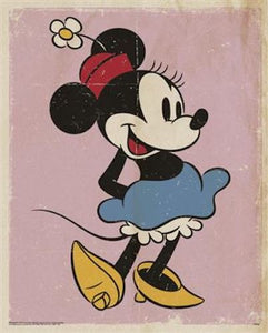 Minnie Mouse - Retro 40 x 50cm Art Print