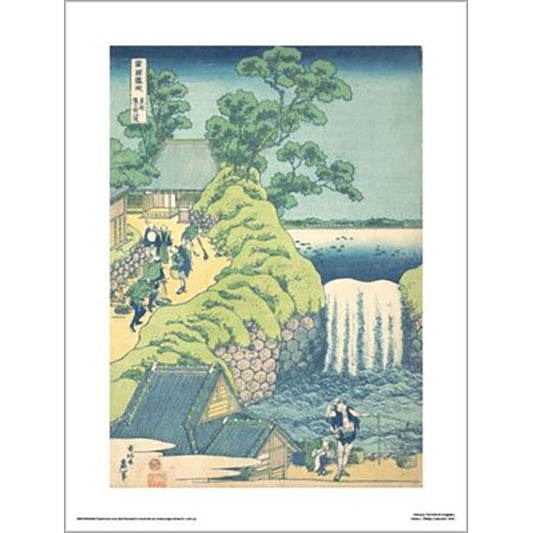 Hokusai - The Falls At Aoigaoku 30 x 40cm Art Print