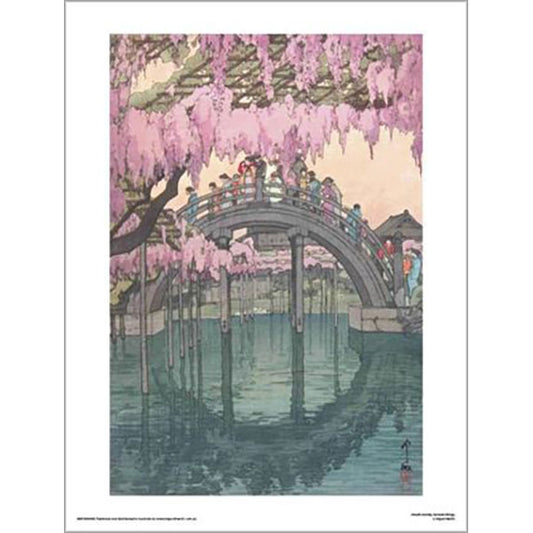 Hiroshi Yoshida - Kameido Bridge 30 x 40cm Art Print