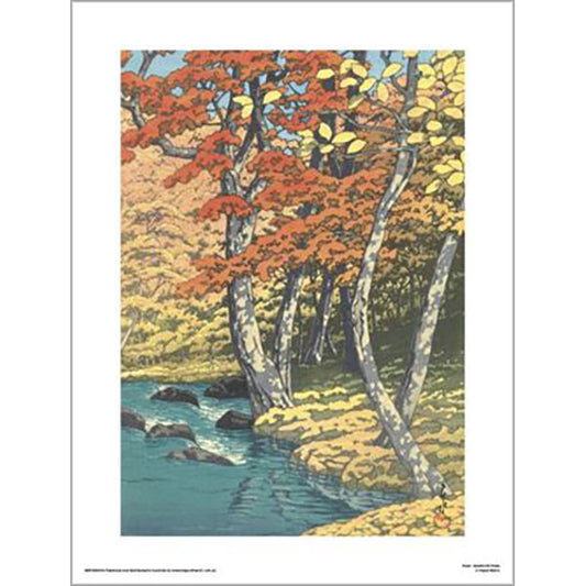 Hasui - Autumn At Oirase 30 x 40cm Art Print