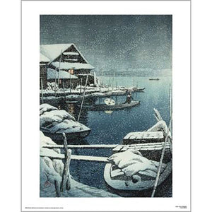 Hasui - Snow In Mukojima 40 x 50cm Art Print