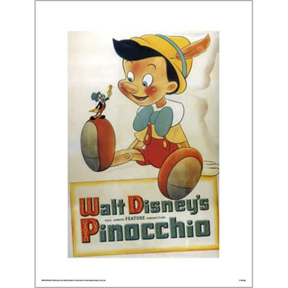 Disney - Pinocchio Movie 30 x 40cm Art Print