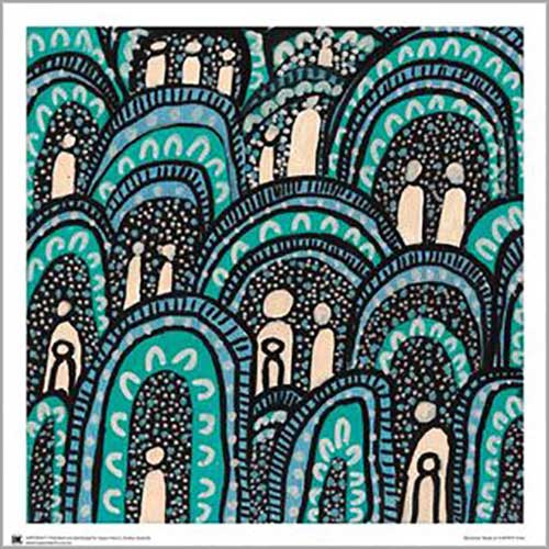 Julianne Wade - Humpies 40 x 40cm Art Print