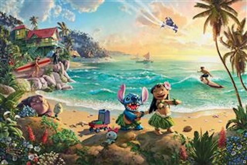 Thomas Kinkade - Lilo & Stitch Poster