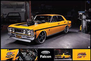 Ford - Yellow GT351 Car Poster