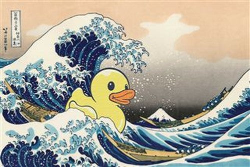 OTC Art - Great Wave and Duck Poster