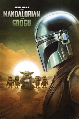 The Mandalorian and Grogu - Sunset Poster