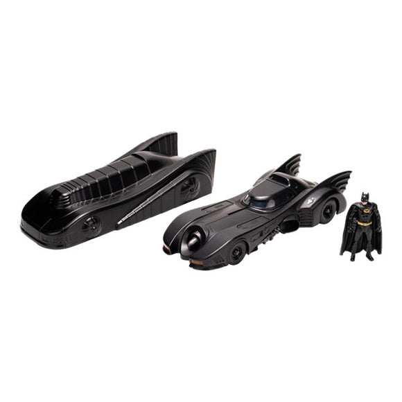 Batman (1989) - Batmobile & Armour with Batman 1:24 Scale Die-Cast Vehicle Set