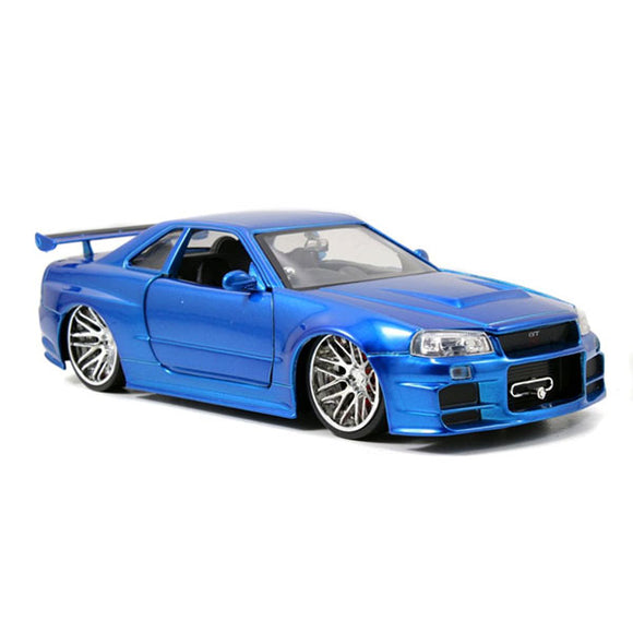 Fast and Furious - '02 Nissan Skyline GT-R R34 1:24 Scale Hollywood Ride Die-Cast Vehicle