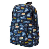 Back to the Future - 40th Anniversary Nylon Full-Size Backpack NEW Loungefly