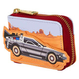 Back to the Future - 40th Anniversary Delorean Accordion Wallet NEW Loungefly