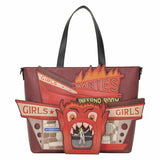 Beetlejuice - Beetlejuice Inferno Room Tote Bag with Coin Bag NEW Loungefly