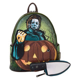 Halloween - Michael Myers Pumpkin Glow Mini Backpack (with Coin Bag) NEW Loungef