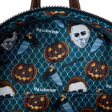 Halloween - Michael Myers Pumpkin Glow Mini Backpack (with Coin Bag) NEW Loungef