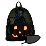 Halloween - Michael Myers Pumpkin Glow Mini Backpack (with Coin Bag) NEW Loungef