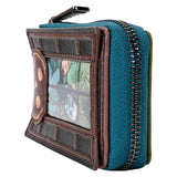 Halloween - Michael Myers Pumpkin Glow Accordion Zip Around Wallet NEW Loungefly